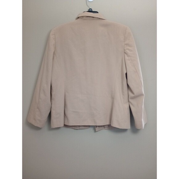 Sag Harbor Tan Zip Up Jacket Size 14 - Picture 3 of 8